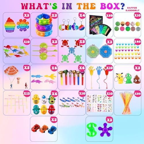 259pcs Multi-Item Party Favor Toys Set for Kids