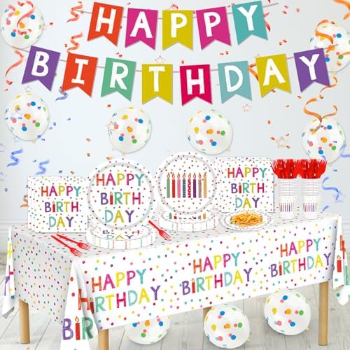Birthday Party Decorations 138Pcs Set for 24 Guests