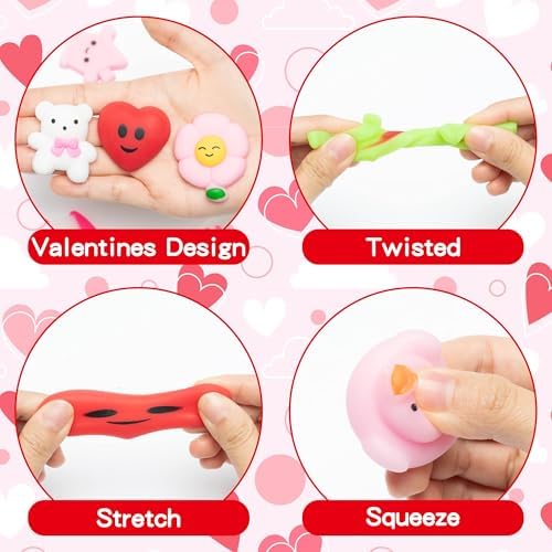 Haooryx 28-Piece Mochi Squishy Toys Gift Pack