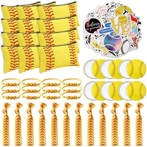 JULMELON 148 Pcs Softball Party Favor Set
