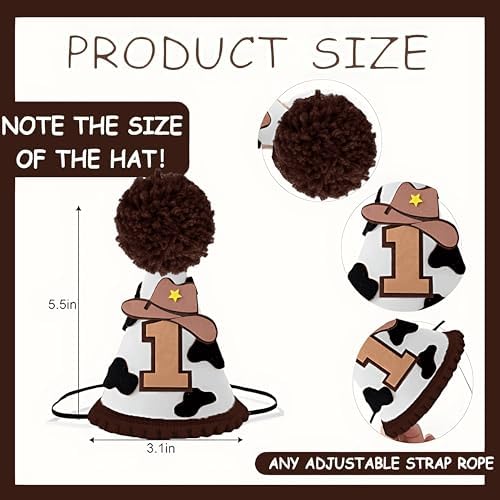 Western Cowboy First Birthday Party Hats