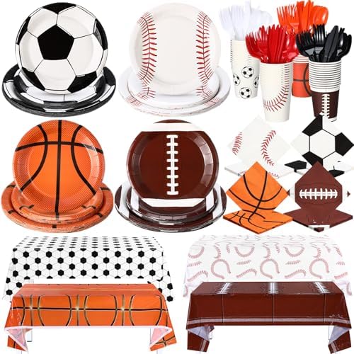 340 Pcs Sports Themed Birthday Party Decorations