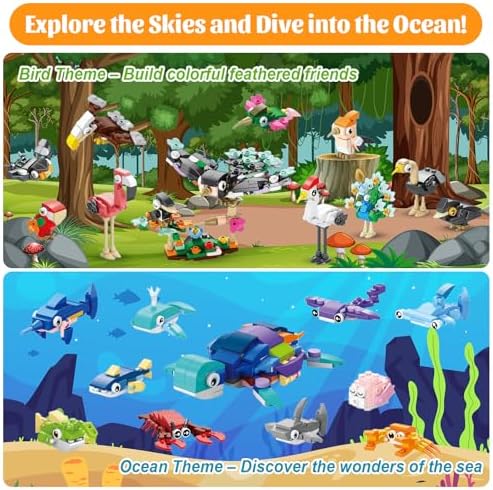 40PCS Animal Building Blocks Party Favors for Kids