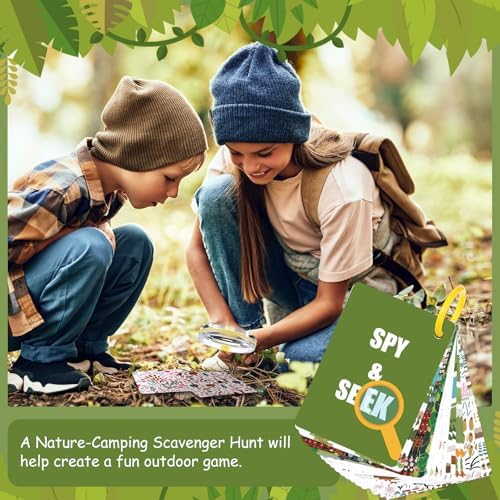 15 Pack Nature Scavenger Hunt Cards for Outdoor Parties