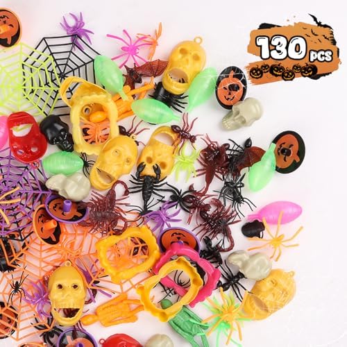 130pcs Halloween Party Toys Assortment for Kids