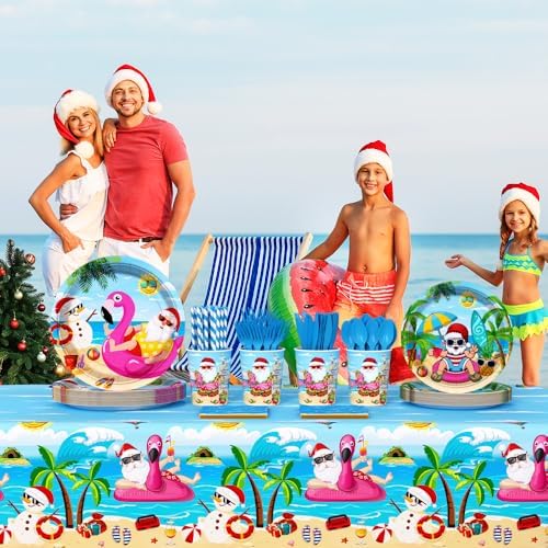 194pcs Summer Christmas Party Decorations Set