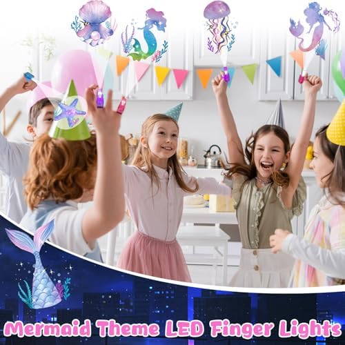36Pcs Mermaid LED Finger Lights Party Favors