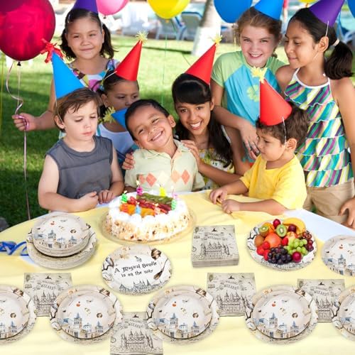 180PCS Magical Wizard Party Tableware Set