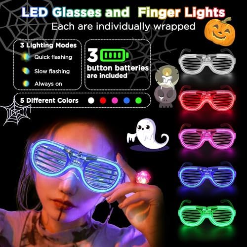 Bietrun 138PCS Glow in the Dark Party Supplies Set