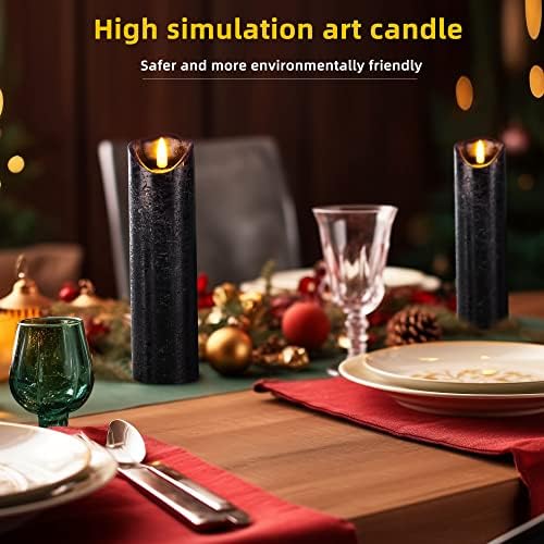 Hausware 9 Piece Flameless Candles with Remote Control Timer