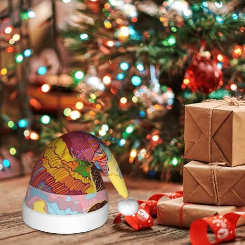 Beautiful African Woman Santa Hat for Kids Christmas Party