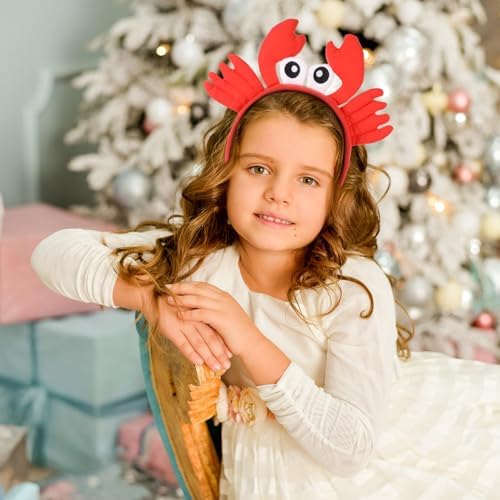 Kisangel Plush Crayfish Headband with Claws