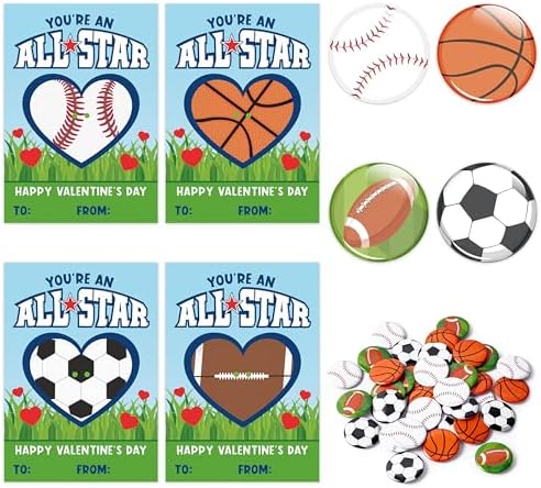 Valentines Day Sports Gift Set - 36 Pieces