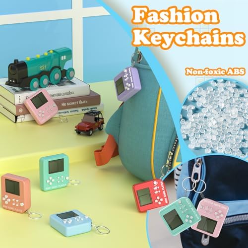 DJMUMU 24PCS Video Game Keychain Party Favors