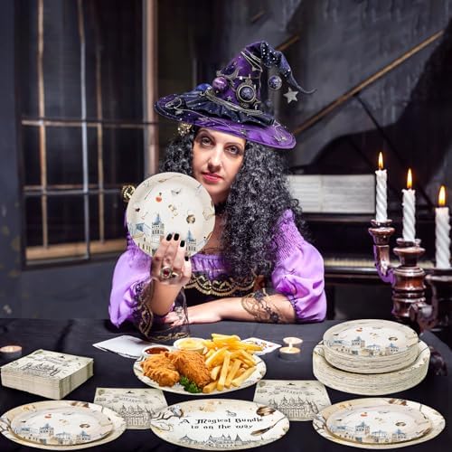 180PCS Magical Wizard Party Tableware Set