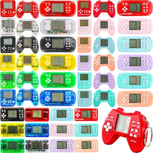 48 Pack Mini Video Game Keychain Party Favors