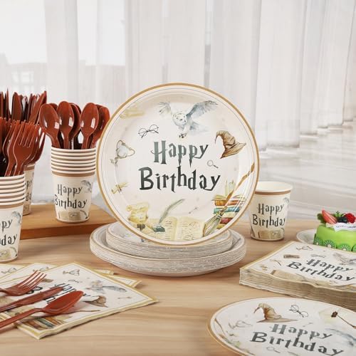 210Pcs Magical Wizard Party Decorations for Baby Shower and Birthday Celebrations