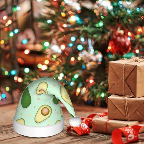 Avocado Santa Hat for Kids Christmas Party Headwear