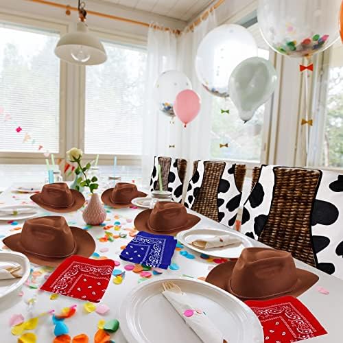 Mepase 36 Pcs Halloween Kids Western Cowboy Costume Set