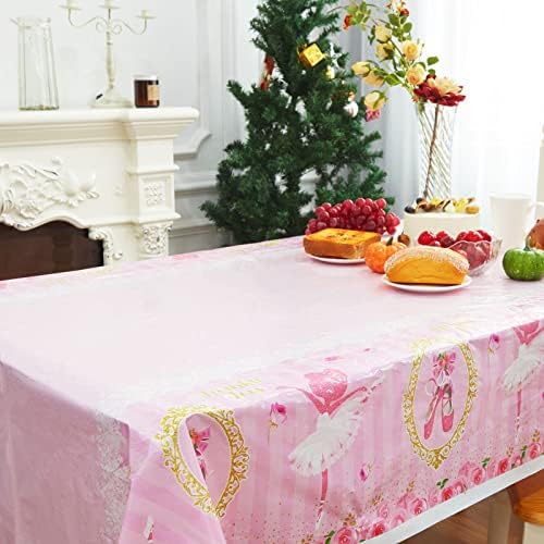 Tegeme 3 Piece Ballerina Tablecloths for Girls