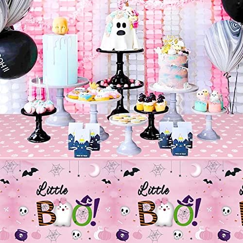 Haooryx Little Boo Table Covers 3 Pack Halloween Party Decor
