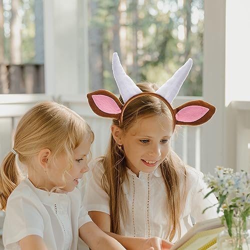 LIFKOME Goat Costume Headband for Kids and Parties