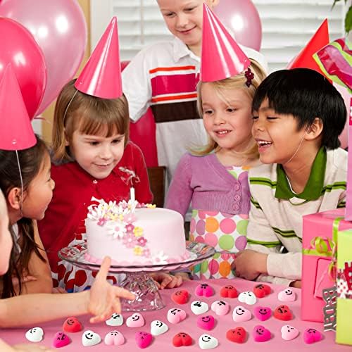 Eartim Valentines Day 28-Piece Heart Mochi Toys