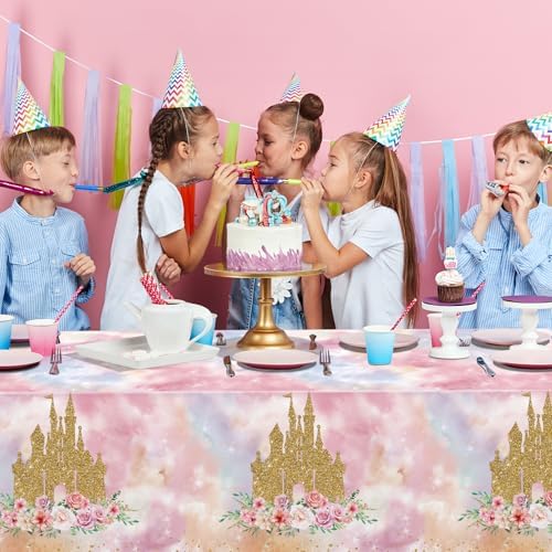 1 Pack Princess Tablecloths Birthday Decorations