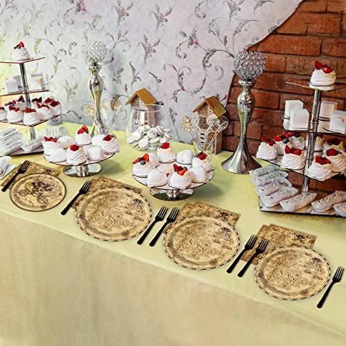 Pirate Party Plates and Napkins Set for 24 Guests