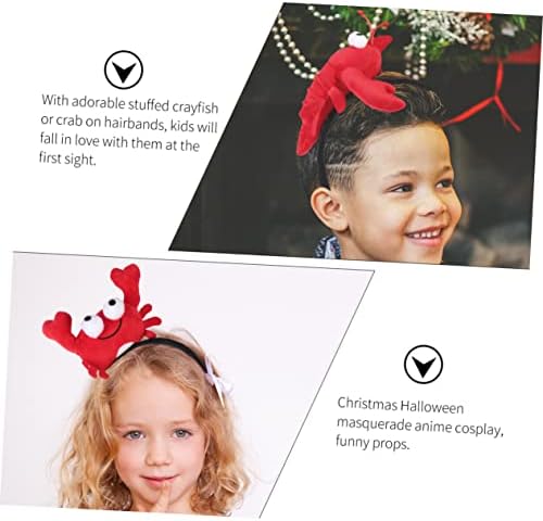 Angoily Crayfish Headwear Set 2 Pieces Party Hairbands for Festive Events