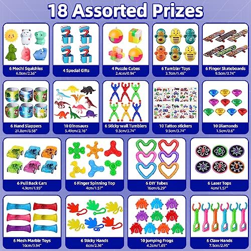 Nicknack Kids Party Favors 120PCS Toy Assortment for Classroom Rewards