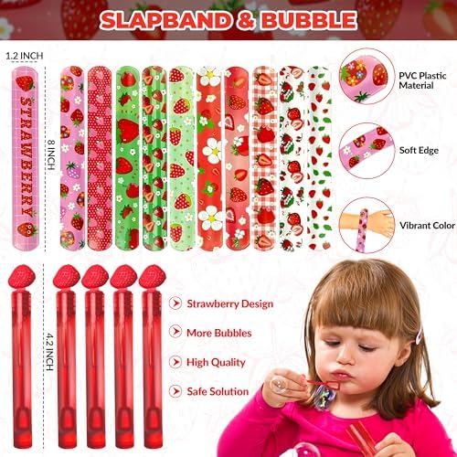 Strawberry Birthday Party Favors Kit 146 PCS