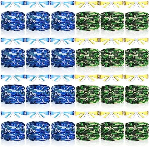 Xtinmee 48 Pcs Gun Party Supplies for Kids Team Colors Blue Yellow