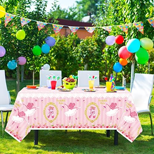 Tegeme 3 Piece Ballerina Tablecloths for Girls