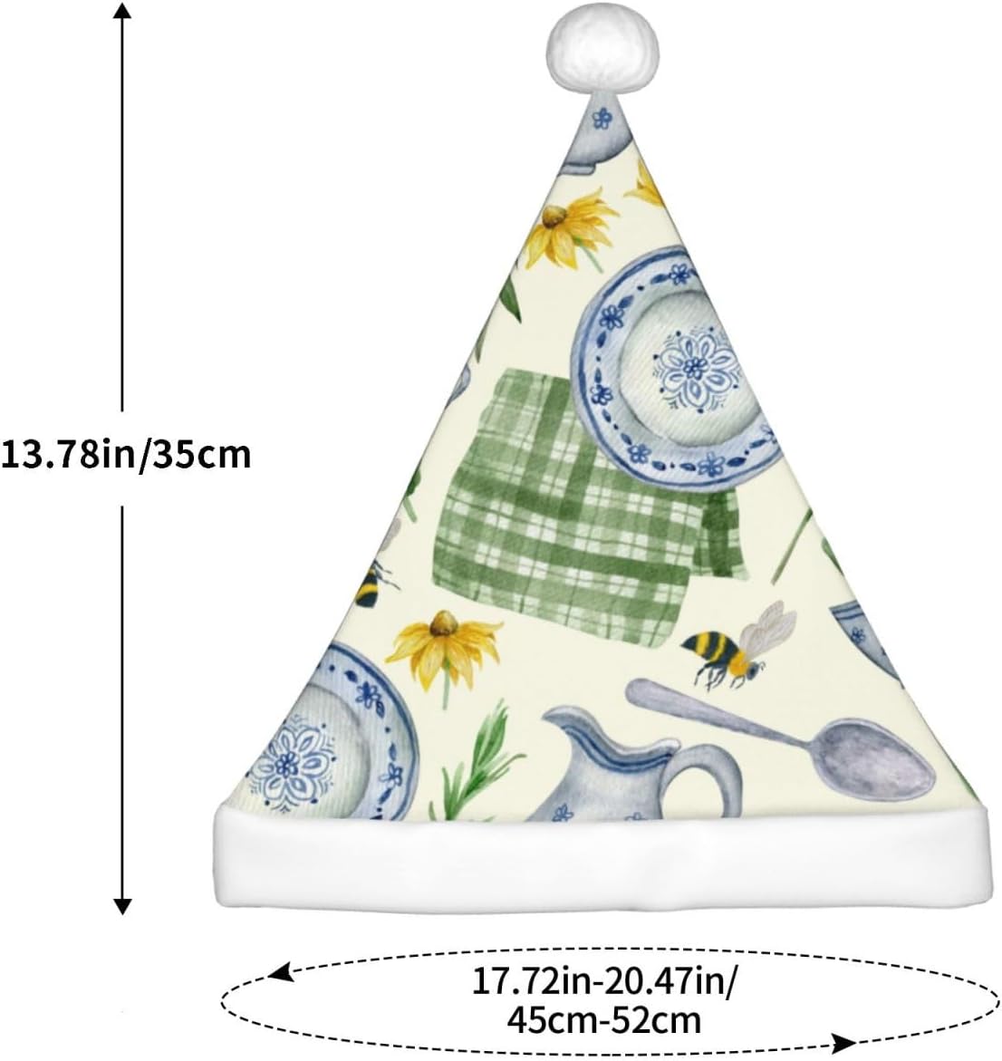 Vintage Santa Hat for Kids Christmas Party Headwear