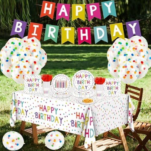 Birthday Party Decorations 138Pcs Set for 24 Guests