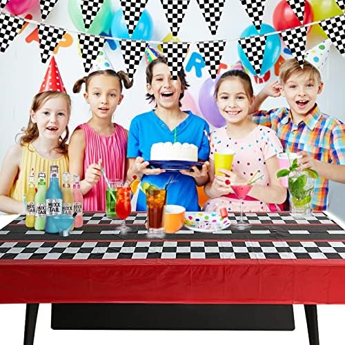3pcs Race Car Tablecloth 54x108 Inch Party Decor