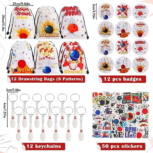 Sweetude 140 Pcs Bowling Party Favor Pack
