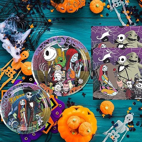 40 Pack Christmas Party Plates and Napkins Set