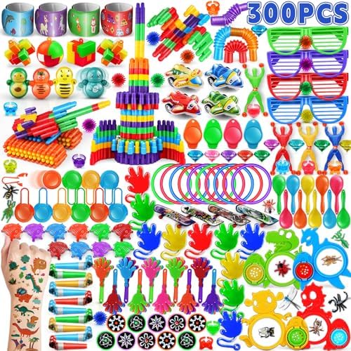 Nicknack Kids Party Bag Fillers 300PCS Assortment