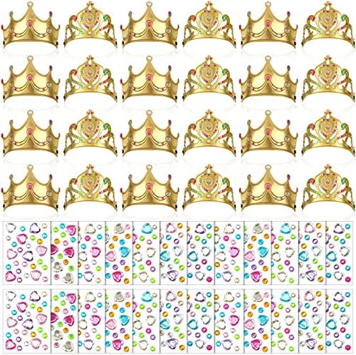 Jexine 100 Pieces Foam Crowns Set for Kids