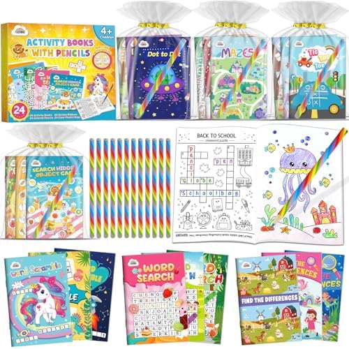 ZMLM 24 Activity Books Party Favors for Kids