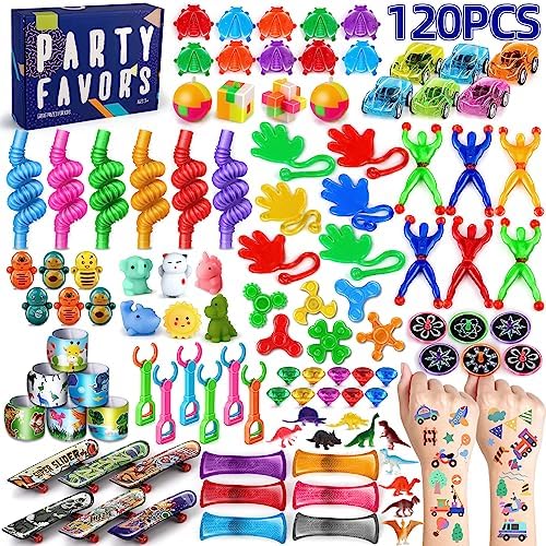 Nicknack Kids Party Favors 120PCS Toy Assortment for Classroom Rewards