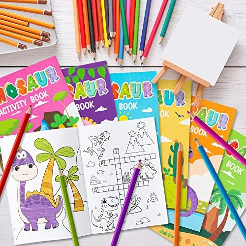JAPBOR 24 Piece Dinosaur Coloring Book Set for Kids Party Favors