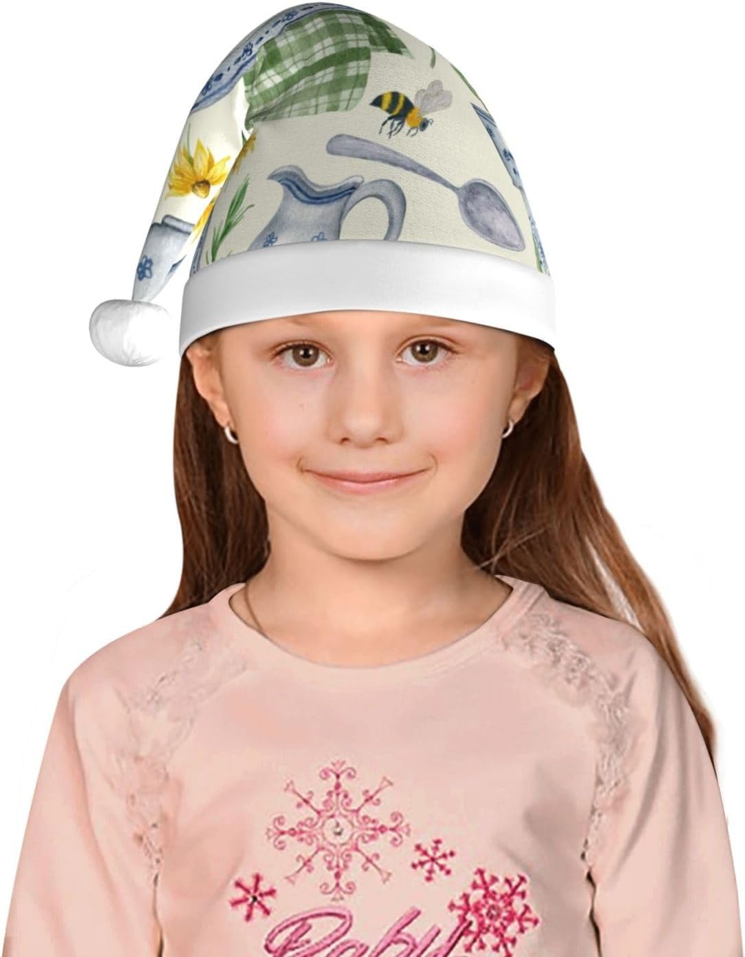 Vintage Santa Hat for Kids Christmas Party Headwear