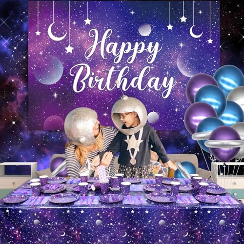 Galaxy Party Supplies for 20 Guests Space Theme Decor