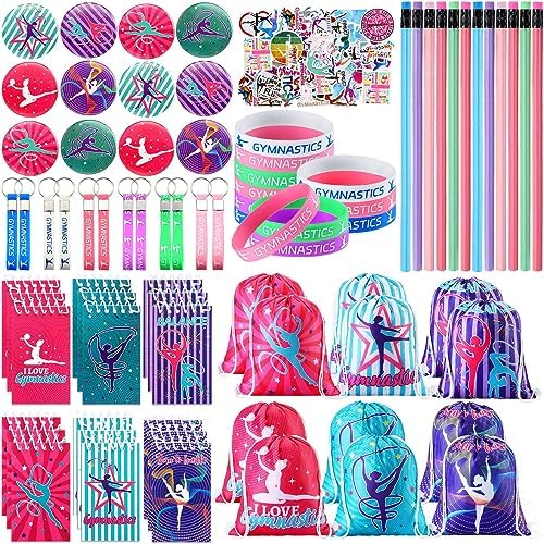 Lenwen Gymnastics Party Favors 128 Pcs Set for Girls