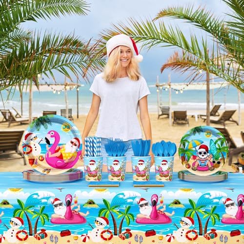 194pcs Summer Christmas Party Decorations Set