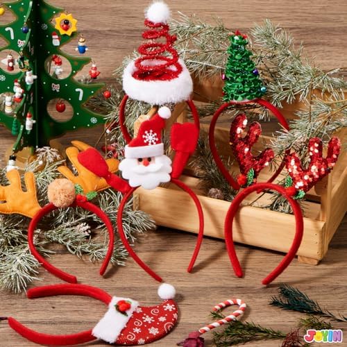 JOYIN 8 Piece Christmas Headband Set for Kids and Adults