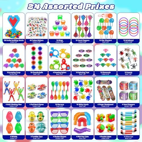 Nicknack Kids Party Bag Fillers 300PCS Assortment